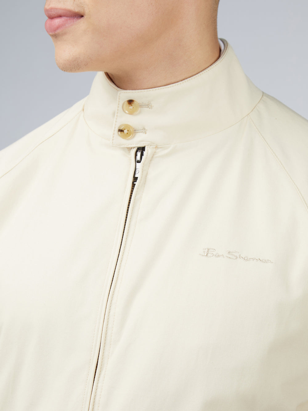 Vestes Ben Sherman Signature Harrington Blanche | AEH-15561466